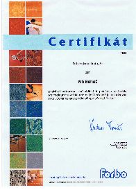 Forbo certifikát - Ivo Beneš